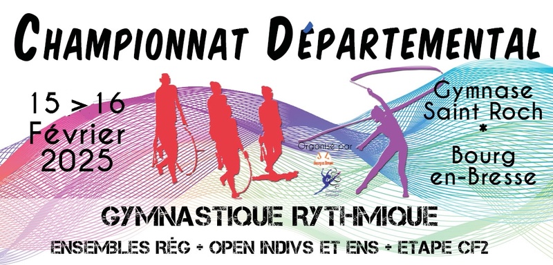Championnat départemental des ensembles et coupe formation GR à Bourg en Bresse MAJ le 4 fevrier