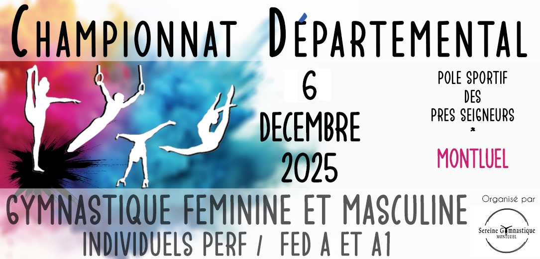 Championnat départemental des individuels GAF GAM  le 6 décembre à Montluel