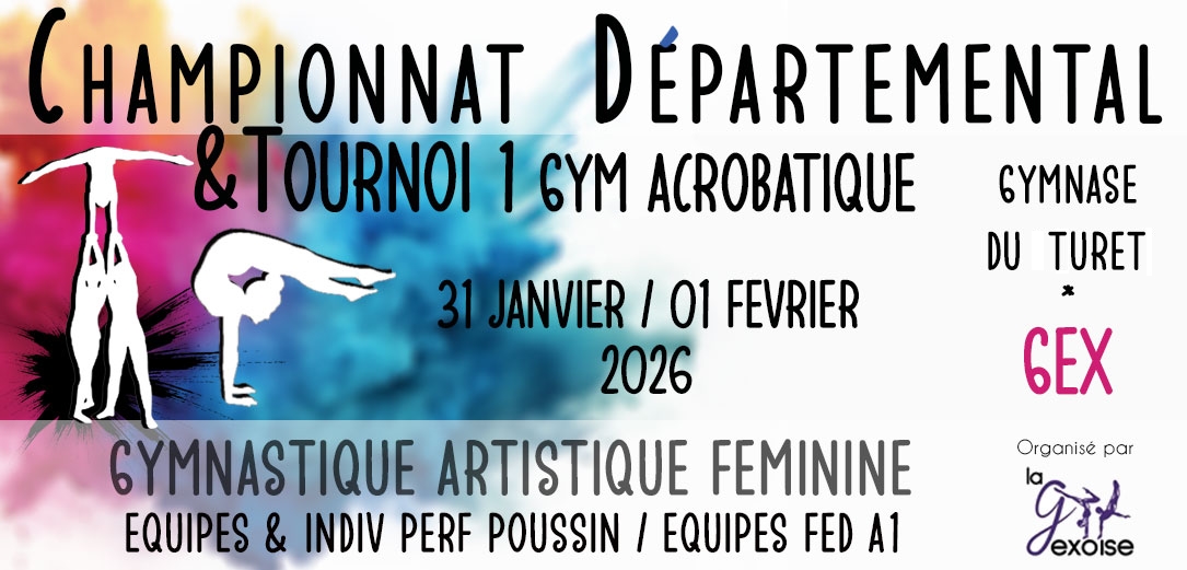 Championnat départemental des équipes GAF  fed A1 et individuelles poussines performance Tournoi 1 GAC à Gex